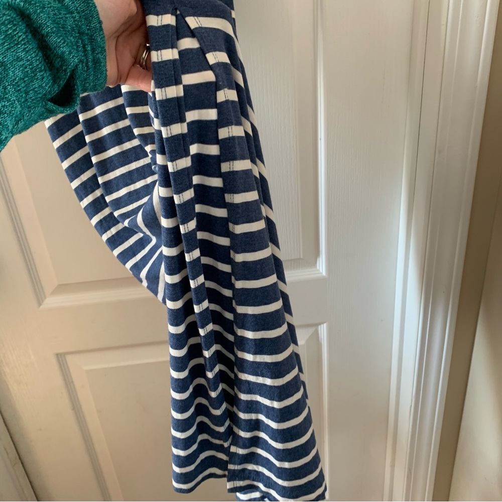 J. Crew modal and viscose blue and white striped maxi dress - Picture 4 of 7